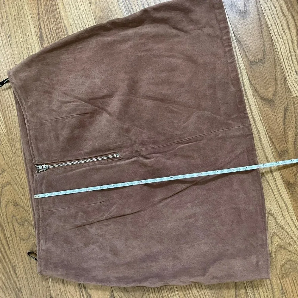 BlankNYC Brown Suede Coffee Bean Women's Size 28 73k-0361no Skirt NWT - Picture 5 of 10